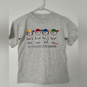 Vintage Danny First Gray All Star Game Little Leaguers Kids T-Shirt